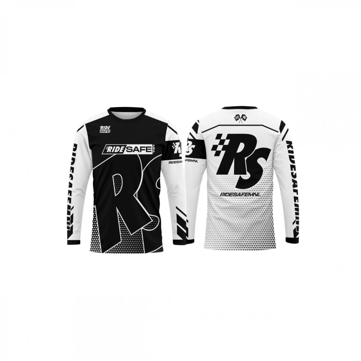 Ride Safe MNL Monochrome RS Riding Jersey